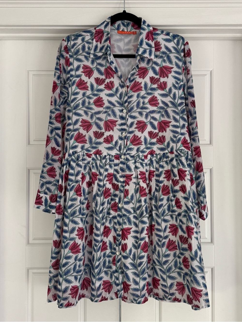 Oliphant Long Sleeve Mini Shirt Dress, Small